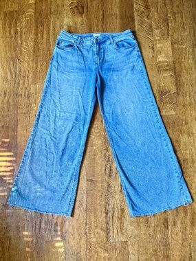 Hint of Blu - Flat Front Wide Leg Jeans